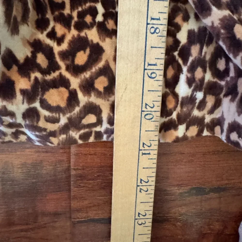 Baby Gap Toddler Girls‎ Leopard Velvet Dress 4 Years Sleeveless Jumper Pockets